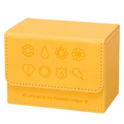 画像1: 〔状態A-〕フリップデッキケース『GYM BADGES KT YELLOW』【サプライ】{-}