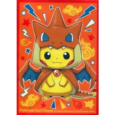 デッキシールド『メガリザードンYのポンチョを着たピカチュウ(スペシャルBOX)』62枚入り【サプライ】{-}