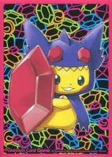 〔状態A-〕デッキシールド『メガヤミラミのポンチョを着たピカチュウ』32枚入り【サプライ】{-}