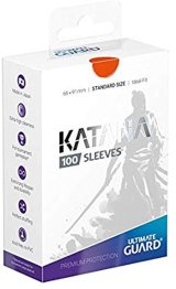 『KATANASleevesStandardSize（橙）』100枚入り【サプライ】｛-｝