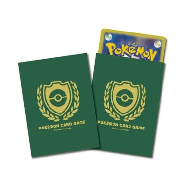 〔状態A-〕デッキシールド『チャンピオンズリーグ限定デッキシールド緑(予選ラウンド成績32位以上)※』60枚入り【サプライ】{-}