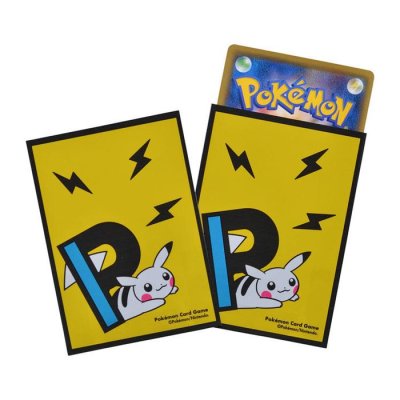 画像1: デッキシールド『PIKAPIKACHU YE』64枚入り【サプライ】{-}