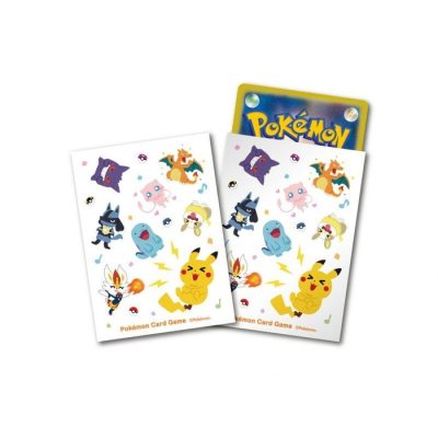 〔状態A-〕デッキシールド『Pokemonぴかぴかフレンズ 総柄』64枚入り【サプライ】{-}