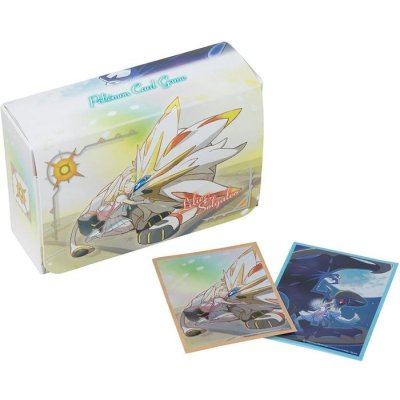 〔状態A-〕ダブルデッキケース＆デッキシールド『リーリエ＆ソルガレオ・ルナアーラ』【サプライ】{-}