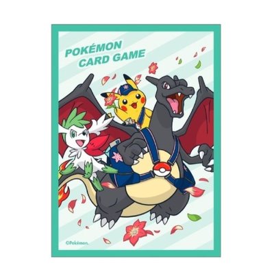 〔状態A-〕デッキシールド『シェイミ&リザードン&ピカチュウ(定期便2021年4月?5月)※』64枚入り【サプライ】{-}