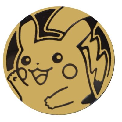 画像1: 〔状態A-〕コイン『ピカチュウ(右手上げ/金:ノーマル)』【サプライ】{-}