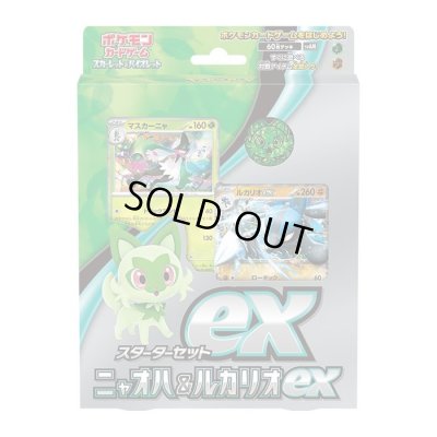 画像1: 〔状態A-〕スターターセットex『ニャオハ＆ルカリオex』(SVAM)【未開封BOX】{-}