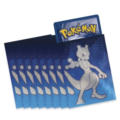 画像1: デッキシールド『海外/ミュウツー(青背景)※』65枚入り【サプライ】{-}