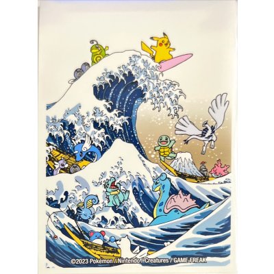 画像1: デッキシールド『GREAT WAVE PIKACHU&FRIENDS(海外限定)※』65枚入り【サプライ】{-}