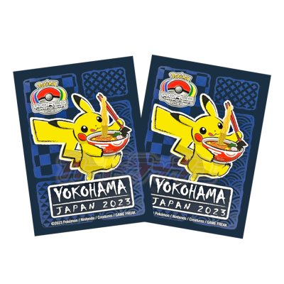 画像1: 〔状態A-〕デッキシールド『WCS2023(ピカチュウ/選手限定)※』64枚入り【サプライ】{-}