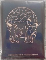 デッキシールド『エーフィ&ブラッキー(黒枠/海外限定)※』65枚入り【サプライ】{-}