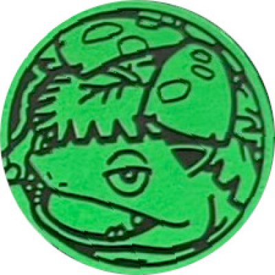 画像1: コイン『フシギバナex(緑:ミラー)』【サプライ】{-}