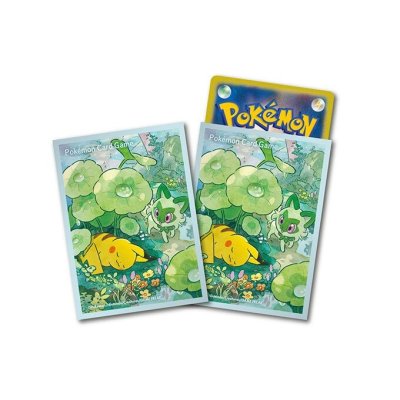 デッキシールド『青枠/ピカチュウ&ニャオハ』64枚入り【サプライ】{-}