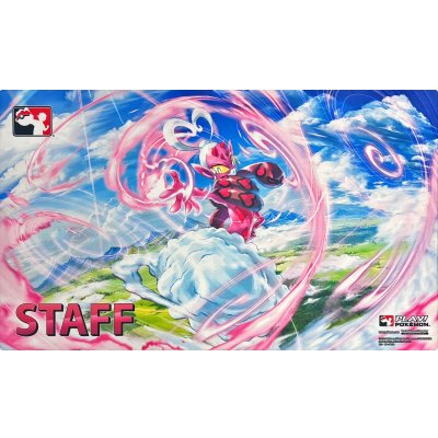 画像1: 〔状態B〕プレイマット『海外/ラブトロス(STAFF/Playロゴ)』【サプライ】{-}