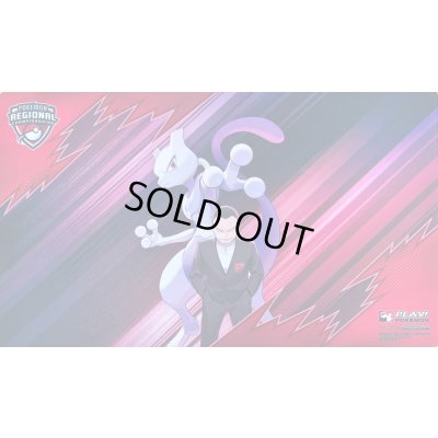 画像1: 〔状態A-〕プレイマット『海外/サカキ＆ミュウツー(無印/REGIONALロゴ)※』【サプライ】{-}