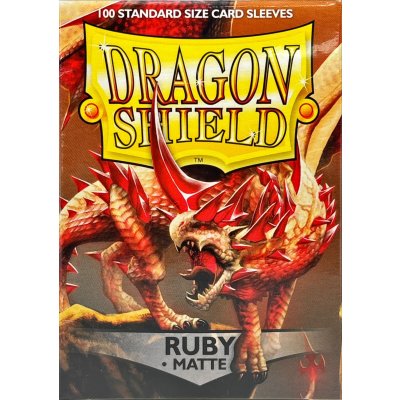 画像2: ドラゴンシールドマット(ルビー) 100枚 (66×91)【サプライ】{-}