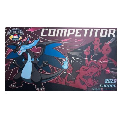 画像1: プレイマット『海外/メガリザードンX(IC2026/EUROPEロゴ)』【サプライ】{-}