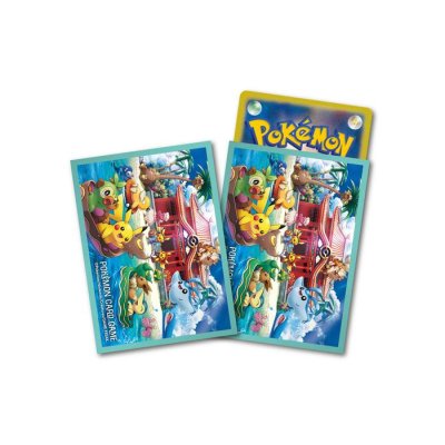 〔状態A-〕デッキシールド『ポケモンセンターオキナワ』64枚入り【サプライ】{-}