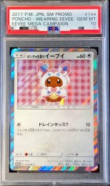 〔PSA10鑑定済〕ポンチョを着たイーブイ(NP)【P】{144/SM-P}