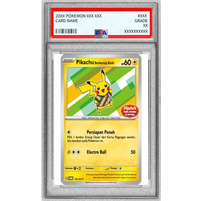 画像1: 〔PSA8鑑定済〕バティックシャツのピカチュウ(ピカチュウ柄緑)【P】{101/SV-P}