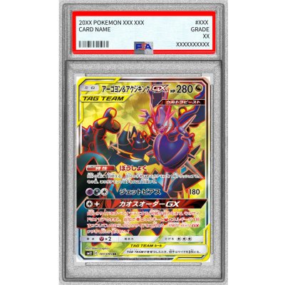画像1: 〔※状態難/PSA10鑑定済〕アーゴヨン＆アクジキングGX【SR】{101/095}