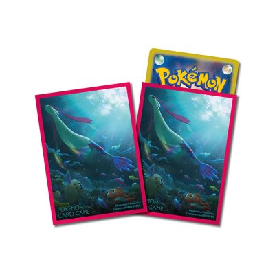 画像1: デッキシールドプレミアム・グロス『桃枠/ミロカロス』64枚入り【サプライ】{-}