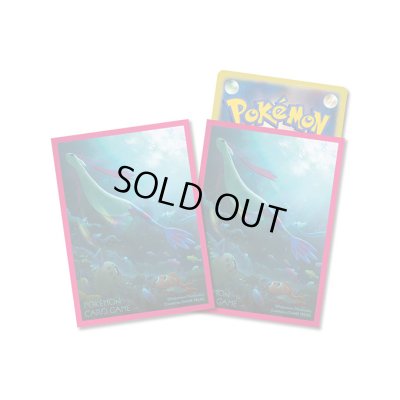 画像1: デッキシールドプレミアム・グロス『桃枠/ミロカロス』64枚入り【サプライ】{-}