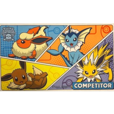 画像1: プレイマット『海外/イーブイ&ブースター&シャワーズ&サンダース※』【サプライ】{-}