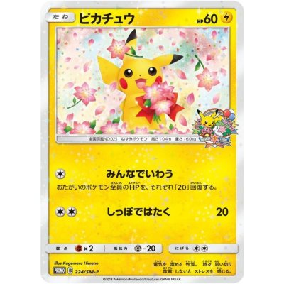 画像1: 〔状態B〕ピカチュウ【P】{224/SM-P}