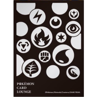 画像1: デッキシールドプロ『POKEMON CARD LOUNGE(ブラック)』64枚入り【サプライ】{-}