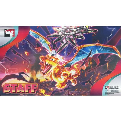 〔状態A-〕プレイマット『海外/テラスタルリザードン(STAFF/Playロゴ)※』【サプライ】{-}