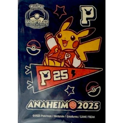 デッキシールド『WCS2025アナハイム(紺背景/ピカチュウ)※』65枚入り【サプライ】{-}