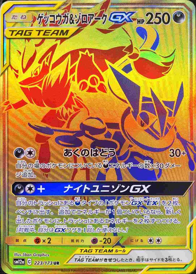 ゲッコウガ＆ゾロアークGX UR[223/173]