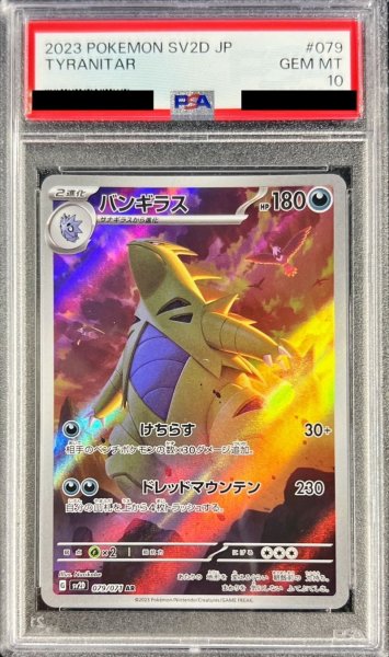 画像1: 〔PSA10鑑定済〕バンギラス【AR】{079/071} (1)