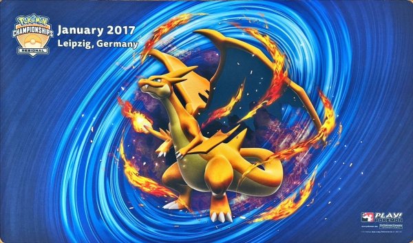 画像1: 〔状態B〕プレイマット『海外/MリザードンY(Jan.2017/REGIONALロゴ)※』【サプライ】{-} (1)