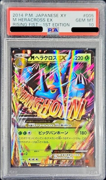 画像1: 〔※状態難/PSA10鑑定済〕MヘラクロスEX【RR】{005/096} (1)