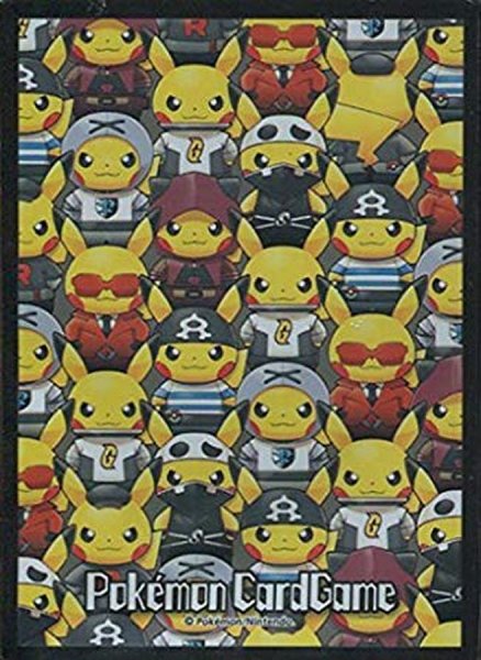 画像1: デッキシールド『団員ごっこピカチュウ』64枚入り【サプライ】{-} (1)
