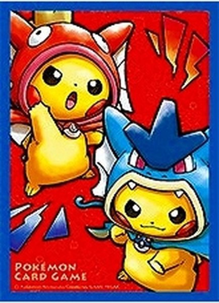 画像1: デッキシールド『コイキングごっこ＆ギャラドスごっこピカチュウ(スペシャルBOX)』64枚入り【サプライ】{-} (1)