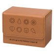 画像1: フリップデッキケース『GYM BADGES KT BROWN』【サプライ】{-} (1)