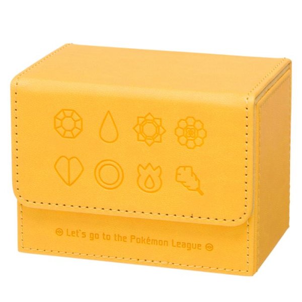 画像1: 〔状態A-〕フリップデッキケース『GYM BADGES KT YELLOW』【サプライ】{-} (1)