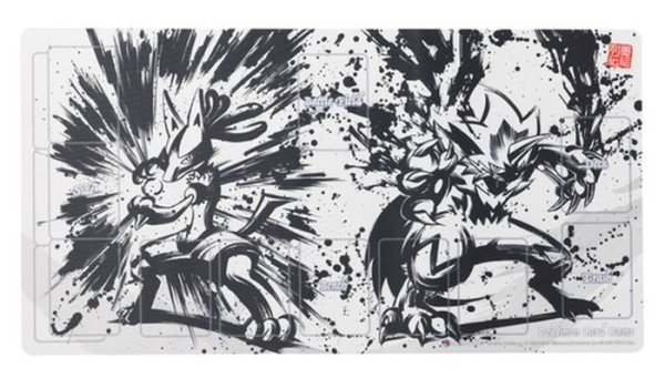 画像1: プレイマット『墨絵列伝ルカリオ＆ゼラオラ』【サプライ】{-} (1)