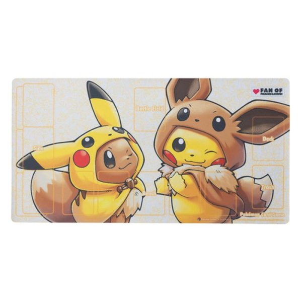 画像1: プレイマット『FAN OF PIKACHU＆EIEVUI』【サプライ】{-} (1)