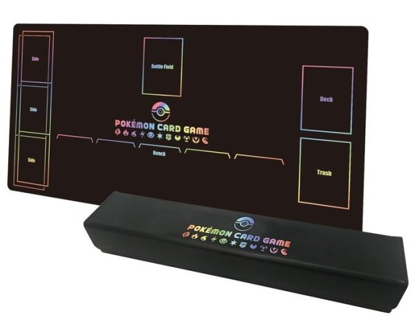 画像1: プレイマット+プレイマットケース『ホロ箔プレイマット+ホロ箔合皮製プレイマットケース(リミテッドコレクション マスターバトルセット)※』未開封【サプライ】{-} (1)