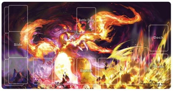 画像1: プレイマット『キョダイマックスリザードン』未開封【サプライ】{-} (1)