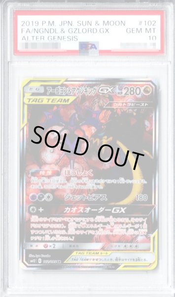 ポケモンカード アーゴヨン\u0026アクジキングGX SA PSA10