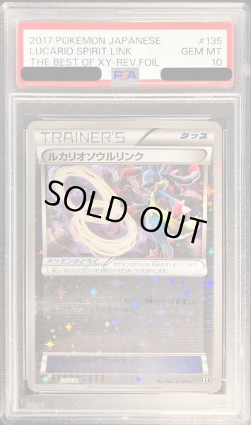 画像1: 〔PSA10鑑定済〕ルカリオソウルリンク(ミラー/ハイクラスパック仕様)【-】{135/171} (1)