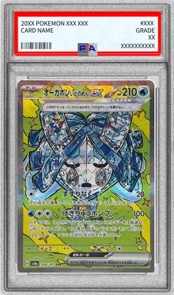 画像1: 〔PSA10鑑定済〕オーガポンいどのめんex【SAR】{208/187} (1)