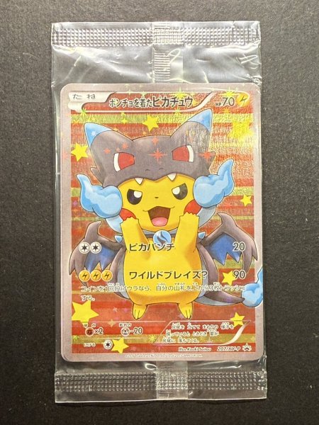 画像2: ポンチョを着たピカチュウ(未開封)【P】{207/XY-P} (2)
