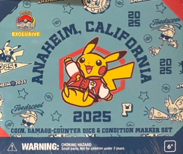 画像1: 〔状態A-〕ダメカン『WCS2025アナハイム(ピカチュウ)※』【サプライ】{-} (1)