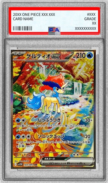 画像1: 〔PSA9鑑定済〕ケルディオex【SAR】{169/086} (1)